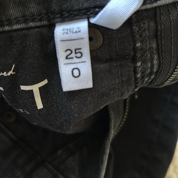 LOFT Modern Skinny Black jeans size 25 - Picture 2 of 3